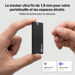 Carte TRAKO fine comme une carte bancaire, traceur Bluetooth